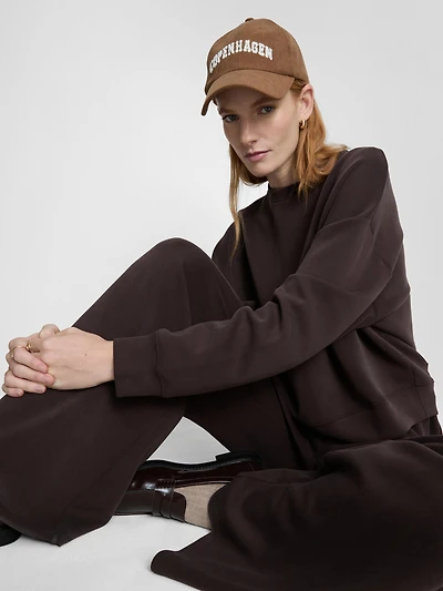 Crew Neck Cupro Sweatshirt