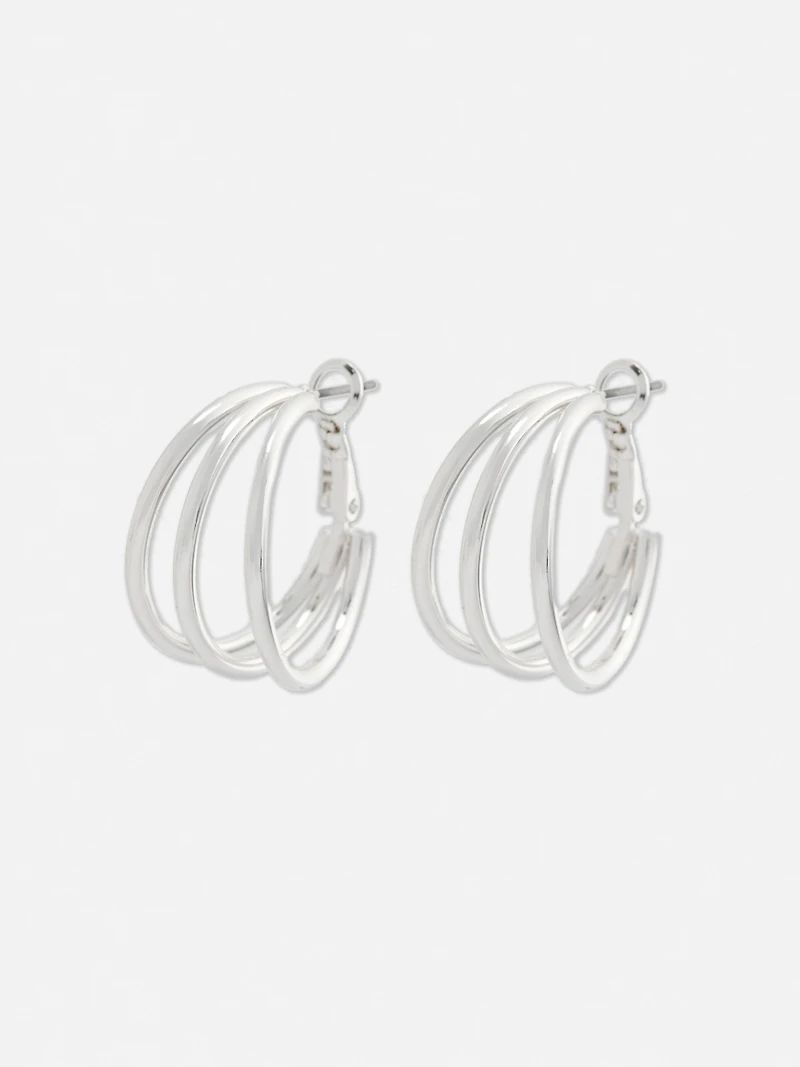 The Edit Triple-Hoop Earrings
