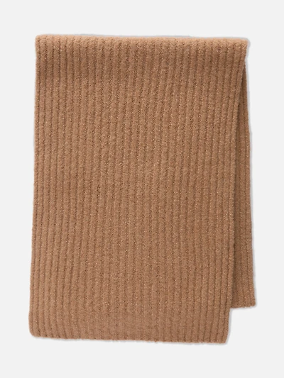 Wool Rich Ribbed Scarf