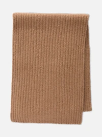 Wool Rich Ribbed Scarf