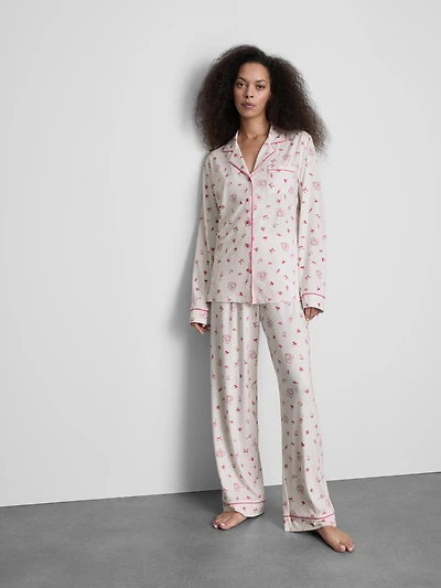 Printed Boyfriend Pajamas