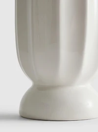 Tall Scalloped Vase