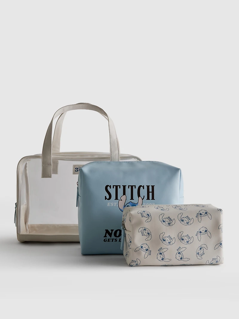 3-Piece Disney’s Stitch Wash Bag Set