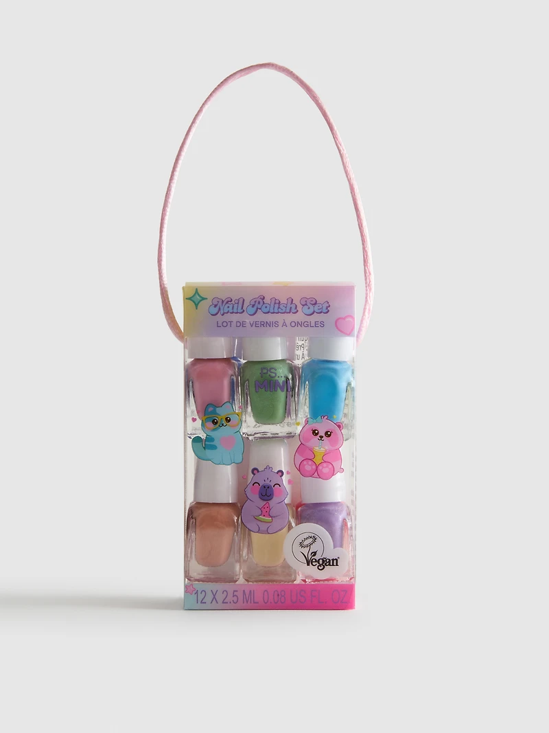 12pk PS... Mini Cute Creatures Nail Polish Set
