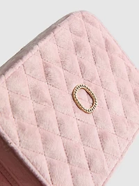 Large Velvet Initial Jewelry Box