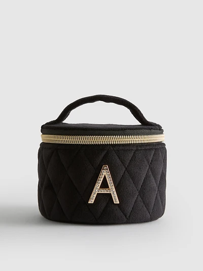 Velvet Initial Jewelry Box