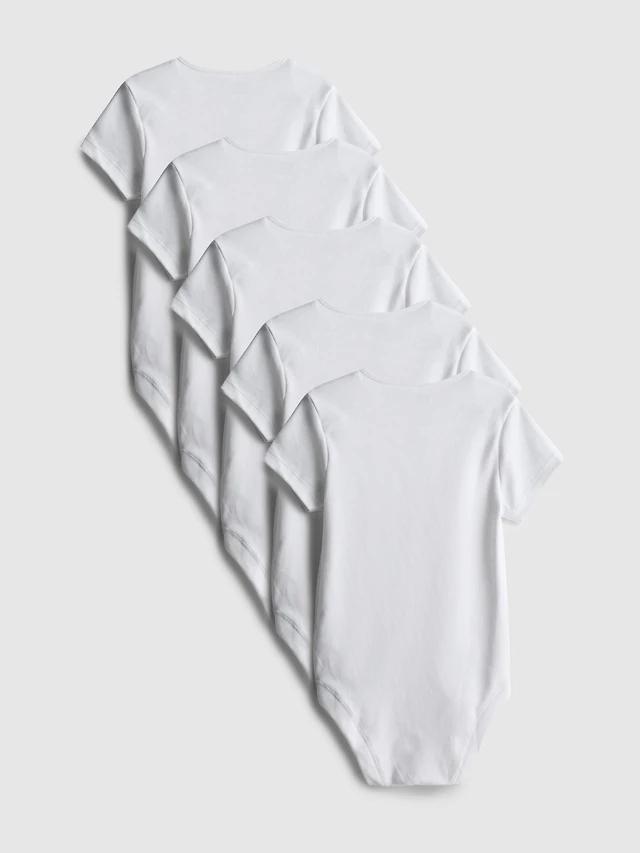 0-36mths | 5pk Short-Sleeve Onesies