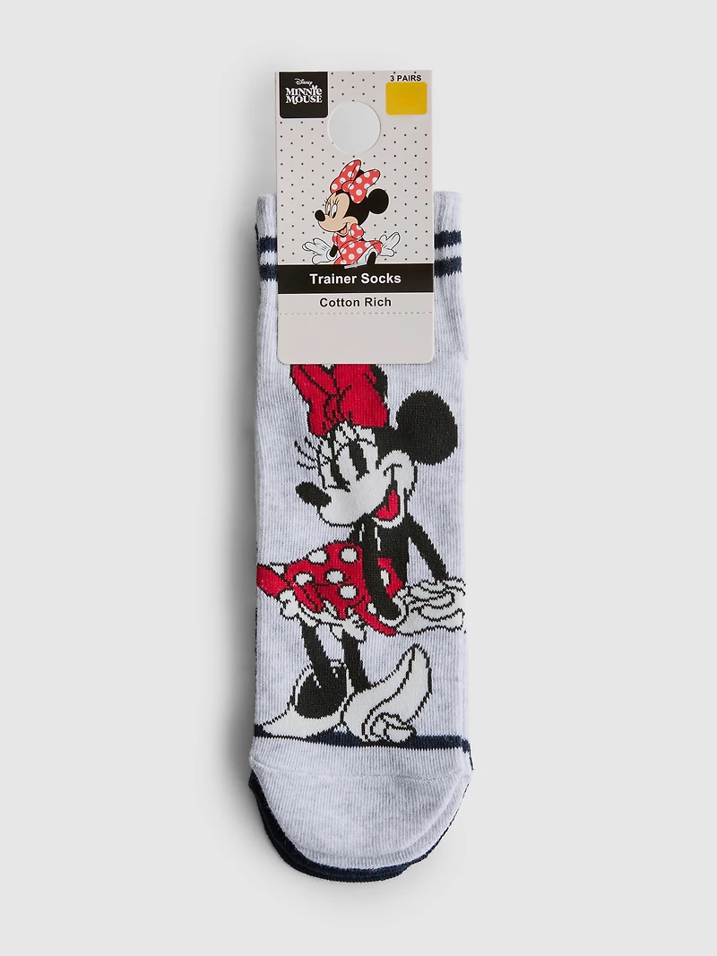 3pk Disney's Minnie Mouse Ankle Socks