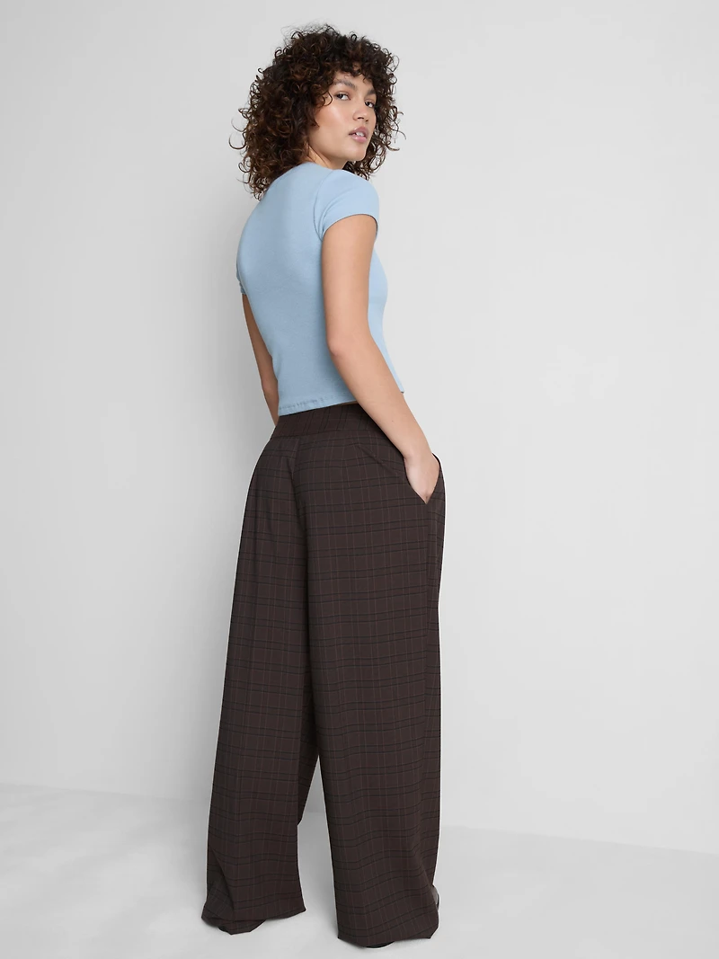 Cap Sleeve Button Down Tee