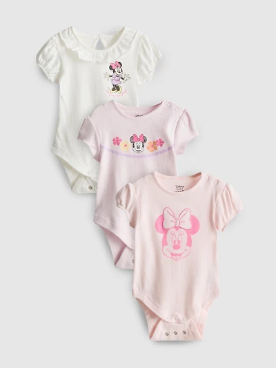 0-18mths | 3pk Disney's Minnie Mouse Room to Grow Newborn Onesies