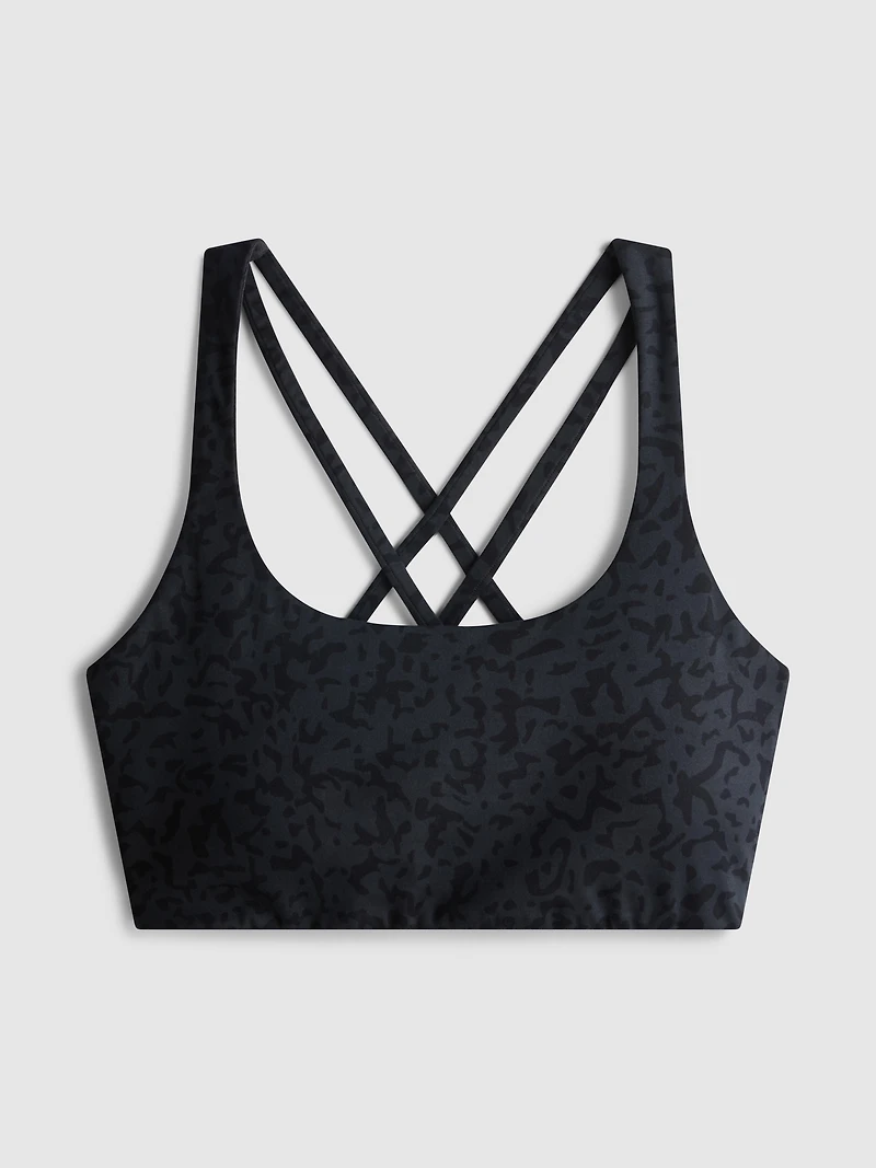 Active Cross Back Crop Top