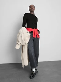 Cinched Long-Sleeve Tee