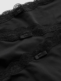 3pk Lace-Trim Hipster Briefs