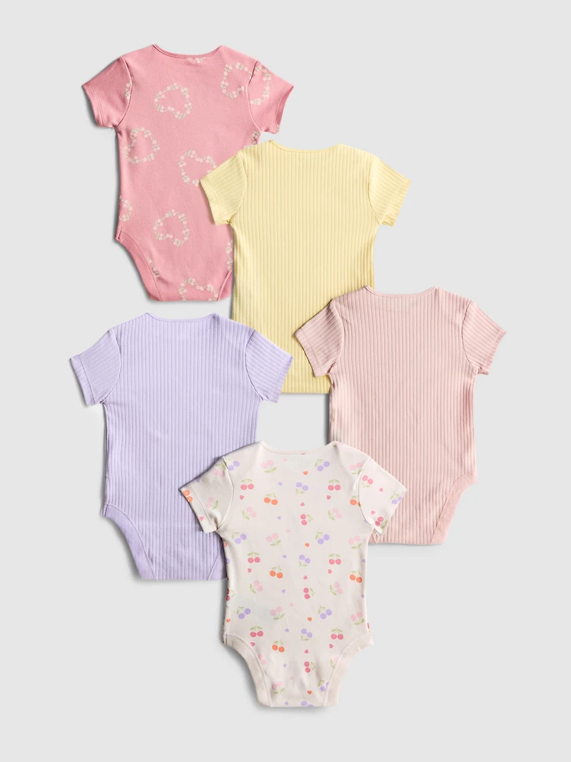 0-36mths | 5pk Short-Sleeve Onesies