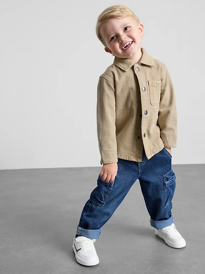 1.5-8yrs | Twill Shacket