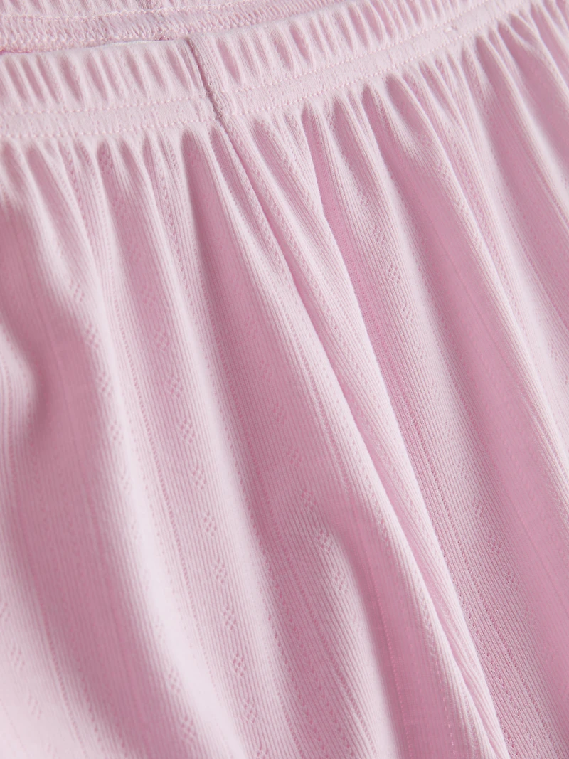 Pointelle Pajama Shorts