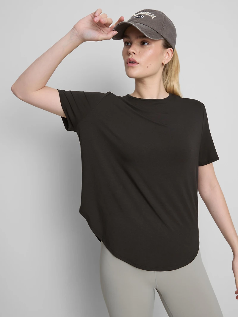 Curved Hem Active Tee