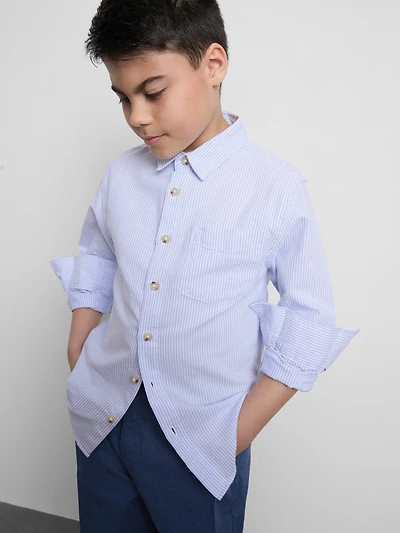 7-15yrs | Stripe Oxford Shirt