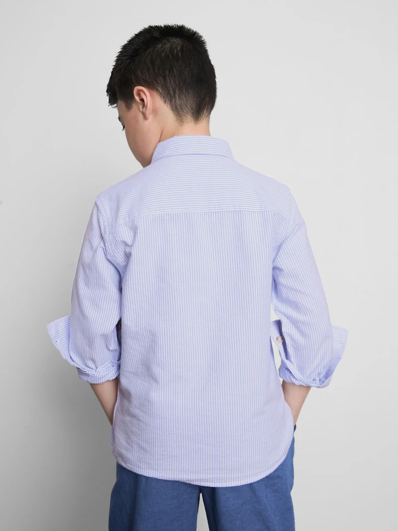 7-15yrs | Stripe Oxford Shirt