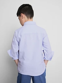 7-15yrs | Stripe Oxford Shirt