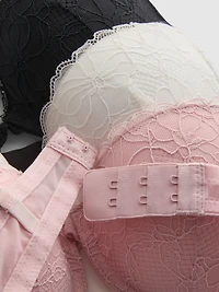 3pk All-Over Lace Push-Up Bras