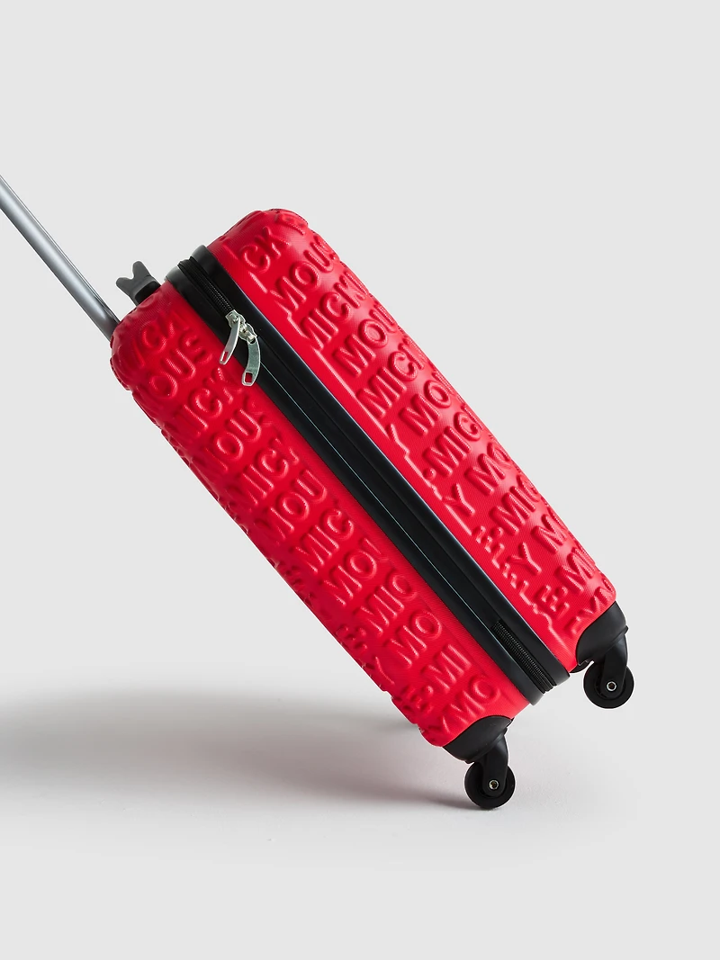 Disney's Mickey Mouse Embossed Hard-Shell Suitcase
