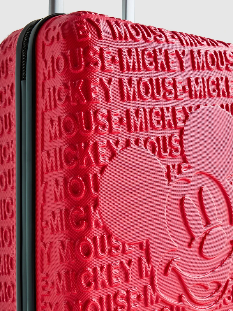 Disney's Mickey Mouse Embossed Hard-Shell Suitcase
