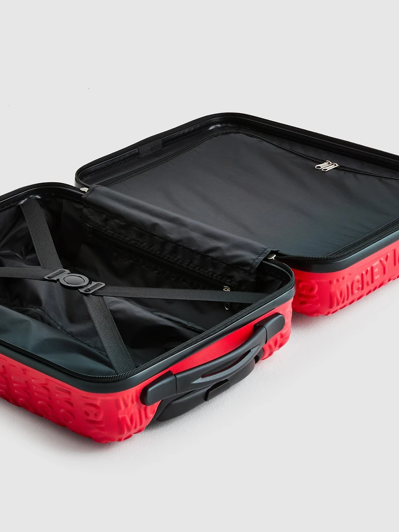 Disney's Mickey Mouse Embossed Hard-Shell Suitcase