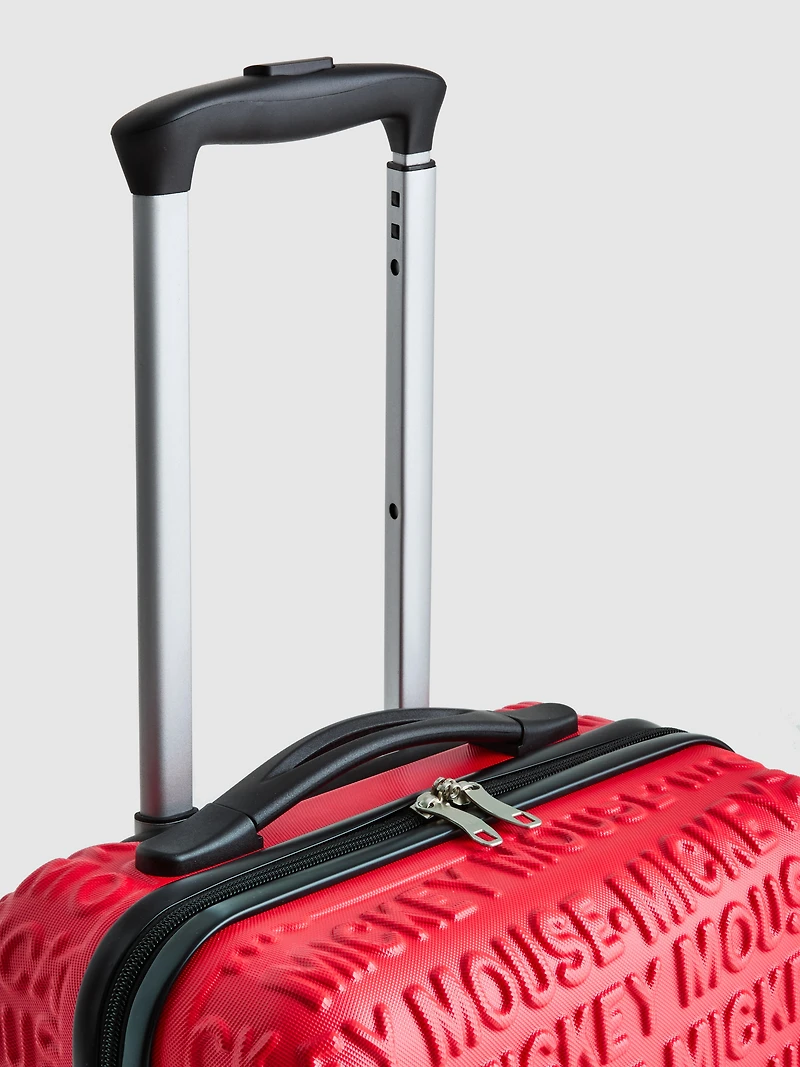 Disney's Mickey Mouse Embossed Hard-Shell Suitcase