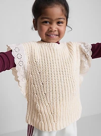 1.5-8yrs | Ruffle Broderie Anglaise Knit Tank