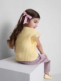1.5-8yrs | Ruffle Broderie Anglaise Knit Tank