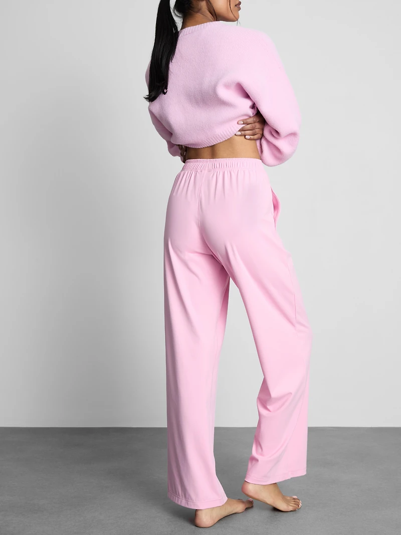 Wide-Leg Athleisure Pants