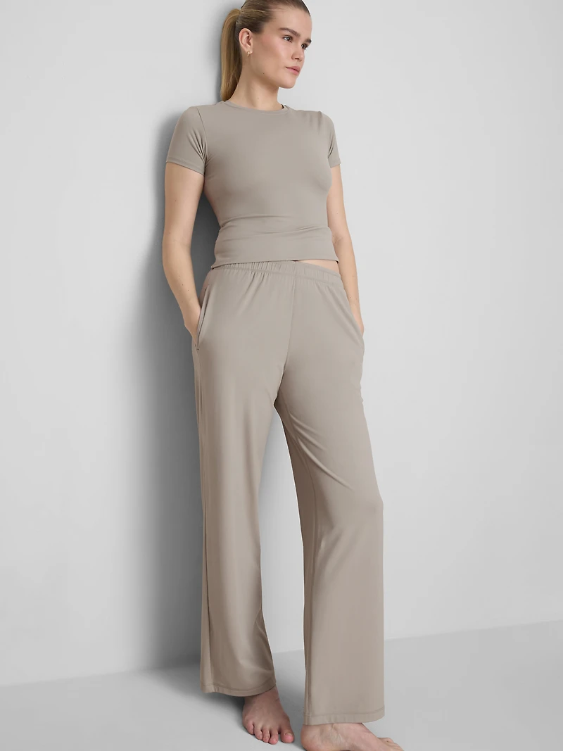 Wide-Leg Athleisure Pants