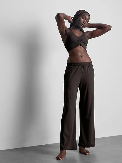 Wide-Leg Athleisure Pants