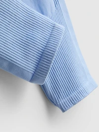 3-8yrs | Seamless Active High-Neck Sweatshirt and Leggings Set