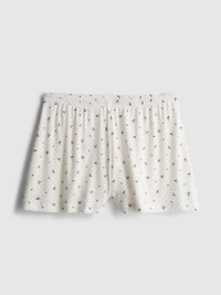 Ribbed Jersey Pajama Shorts