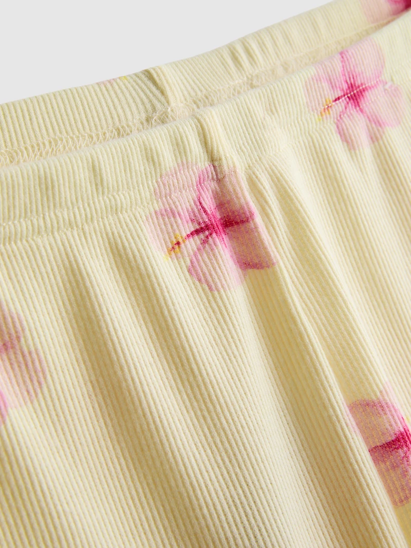 Ribbed Jersey Pajama Shorts