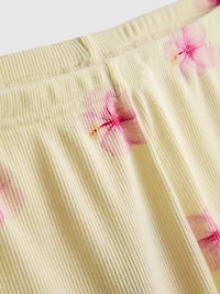 Ribbed Jersey Pajama Shorts