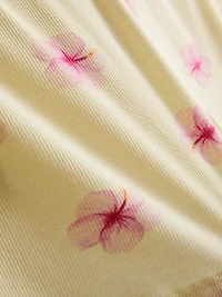Ribbed Jersey Pajama Shorts