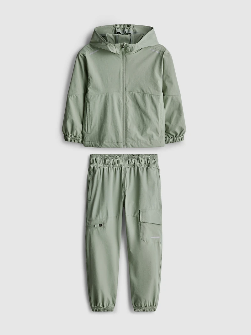 1.5-8yrs | Zip-Up Hoodie and Cargo Joggers Sports Set