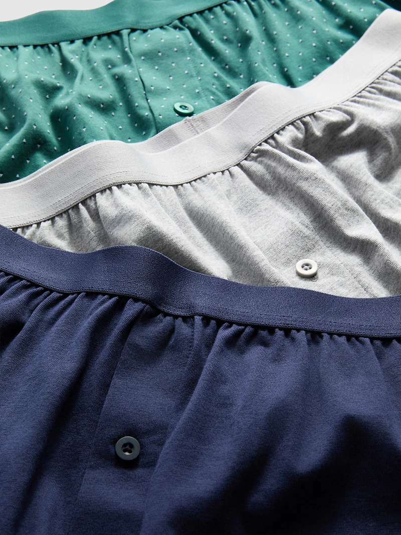 3pk Loose-Fit Boxer Shorts
