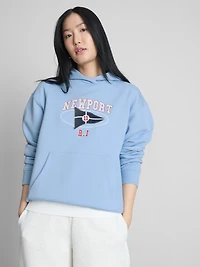 Cotton-Blend Graphic Hoodie