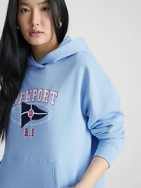 Cotton-Blend Graphic Hoodie