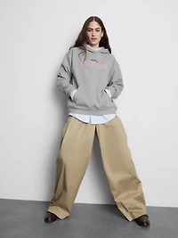 Cotton-Blend Graphic Hoodie