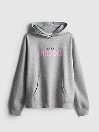 Cotton-Blend Graphic Hoodie