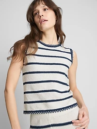 Knitted Stripe Tank Top