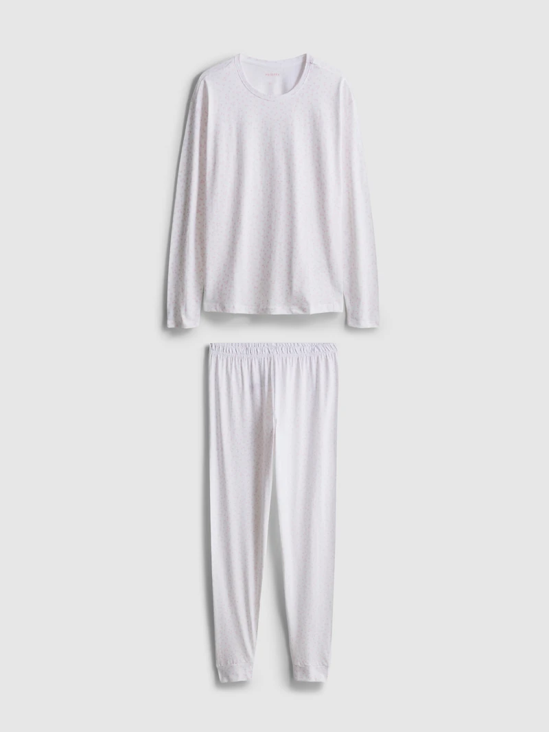Cotton Polka Dot Printed Pajamas