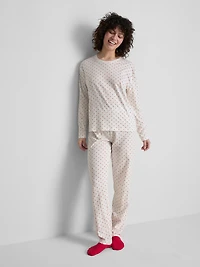 Cotton Polka Dot Printed Pajamas