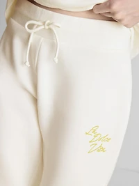 Cotton Blend Printed Skinny Joggers