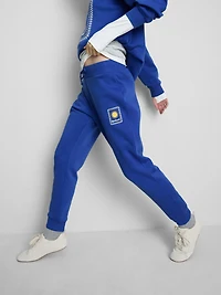 Cotton Blend Printed Skinny Joggers
